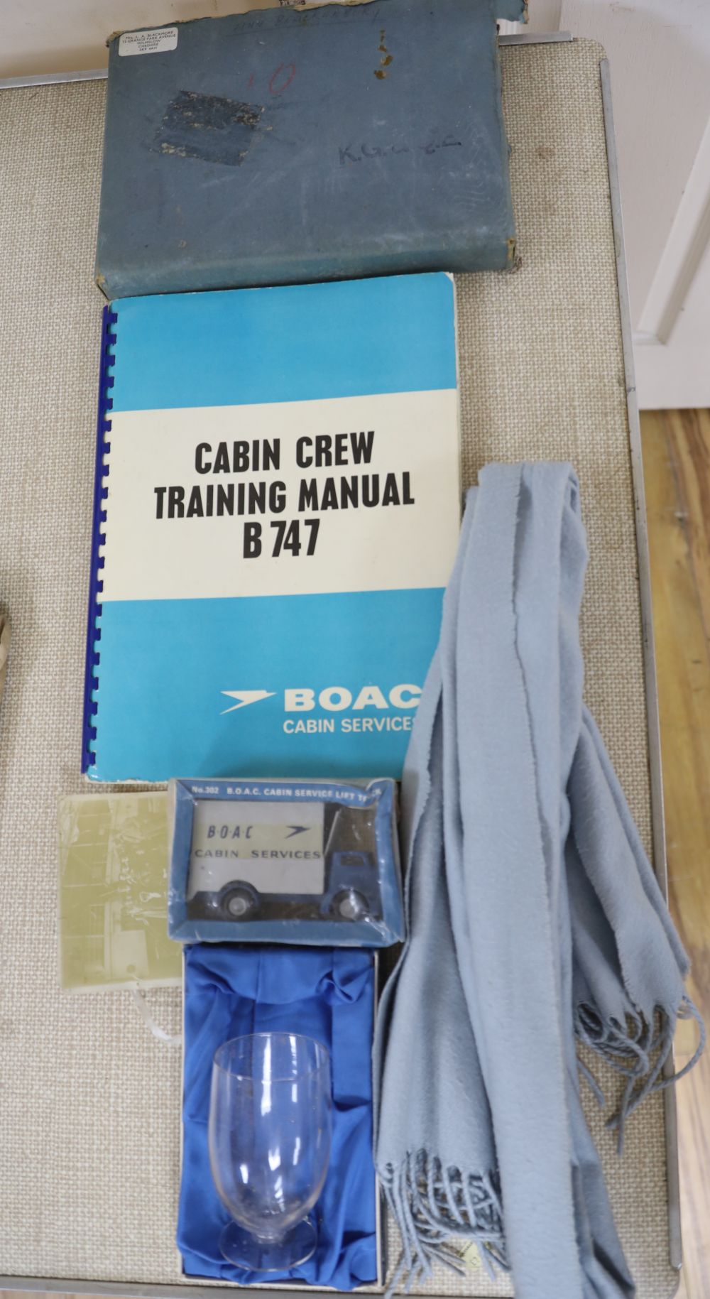 A quantity of BOAC memorabilia